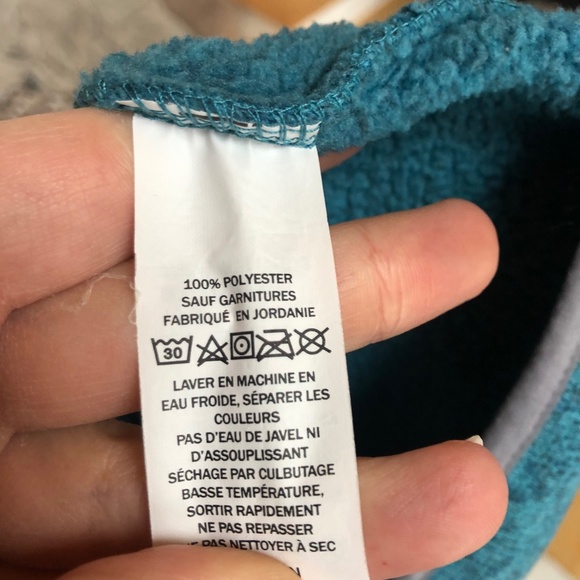 L.L. Bean Blue Quarter Zip Pullover - Picture 8 of 8